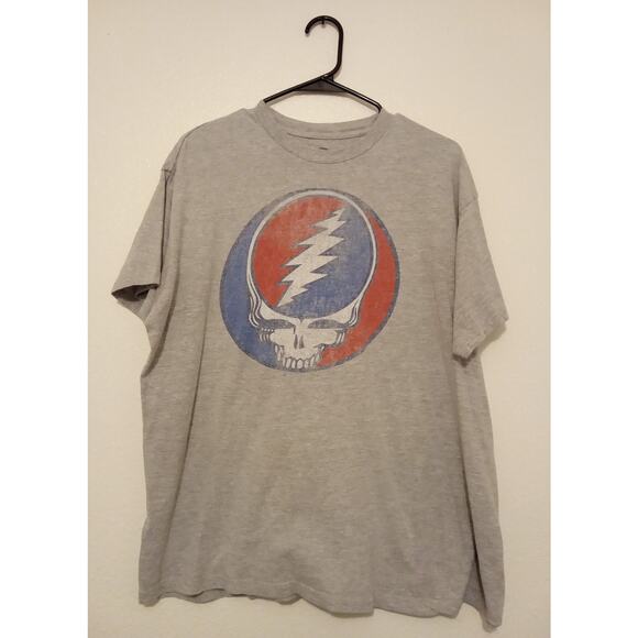 Grateful Dead Distressed Steal Your Face Logo y2k Band T-Shirt - Picture 1 of 3